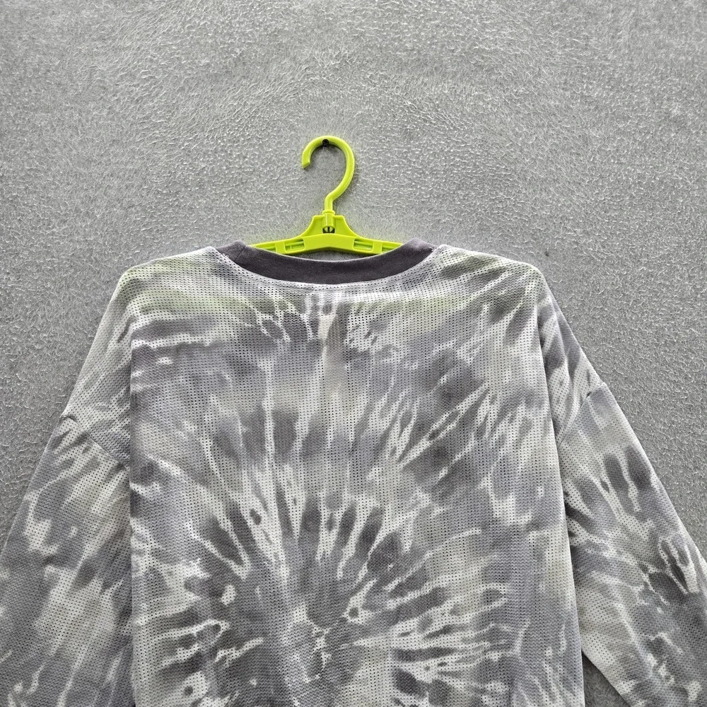 PINK‎ Victoria's Secret Women Sweatshirt S Gray Tie Dye Long Sleeve